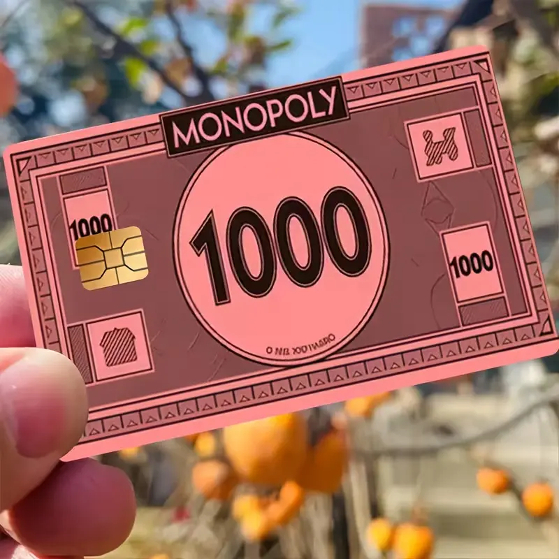 Money Theme Credit Card Skin, Retro Cash Vinyl Card Sticker, Waterproof Scratch Resistant Credit Debit Card Cover