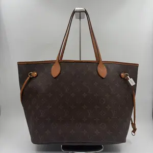 Pre-owned Louis Vuitton calfskin Tote Bags Monogram Neverfull MM Tote LV136Fei