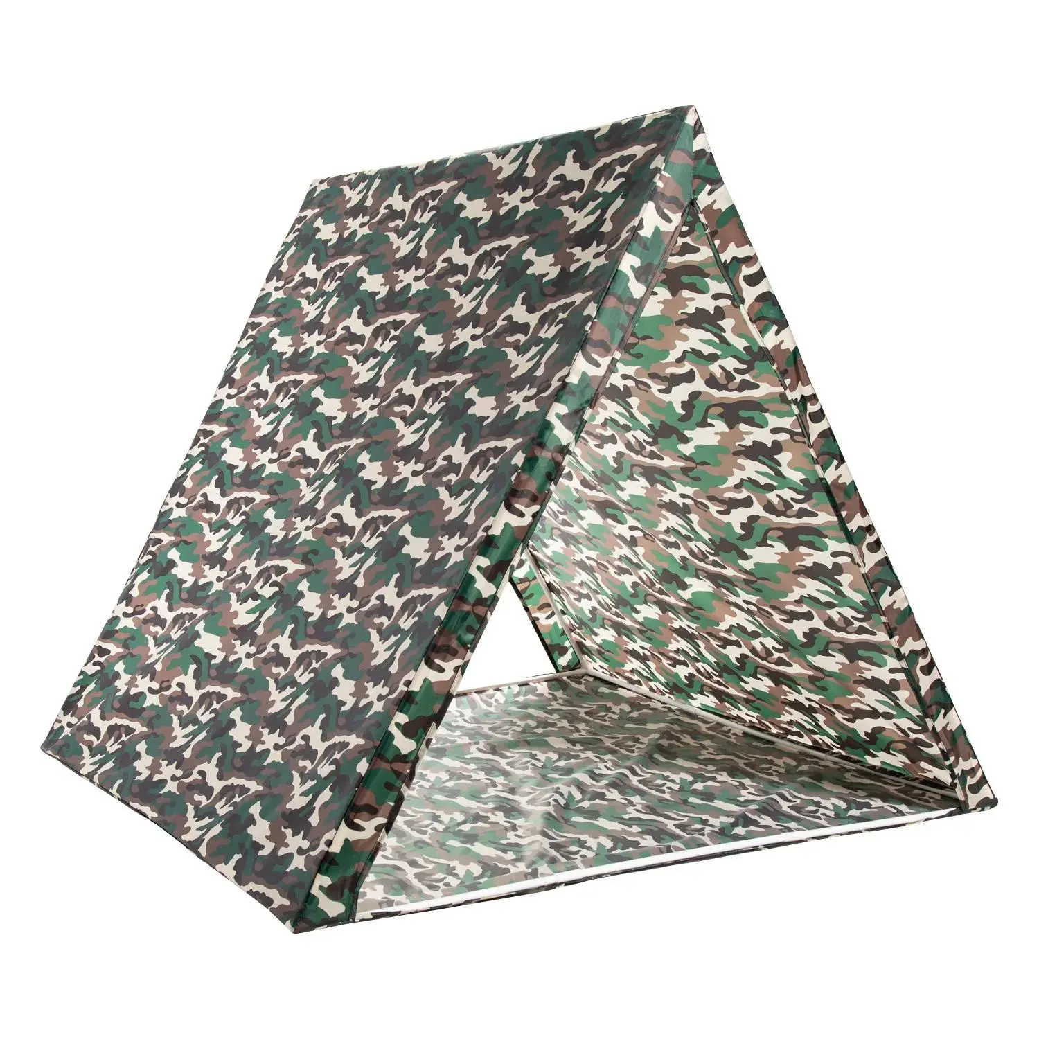 45" x 43" x 40" Camouflage Plastic Sleepover Tent with Frame