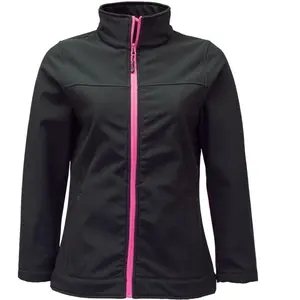 RefrigiWear Women’s Softshell Jacket - Water-Repellent, Wind-Tight, Lightweight Insulated Coat for All Seasons