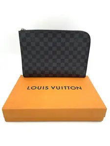 Pre-owned Louis Vuitton Leather clutches & wristlets POCHETTE JOUR GM CLUTCH POUCH BAG