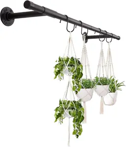 Hanging Planters for Indoor Plant Holder Window Plant Shelves Metal Rod(Pot&Plant&Rope Not Included) Hanging Planters for Indoor Plant Holder Window Plant Shelves Metal Rod(Pot&Plant&Rope Not Included)