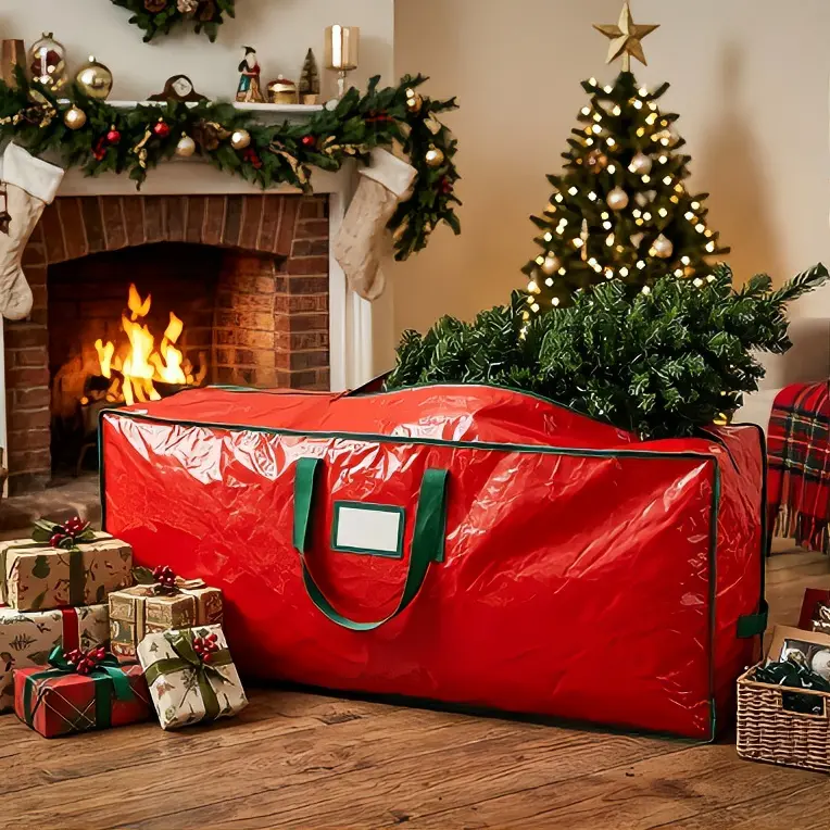Christmas Tree Storage Bag,Heavy Duty Moving Bag 7.5 Ft,Xmas Tree Storage Bag Holds 7.5 Ft Christmas Tree Storage For All Year Round Christmas Storage