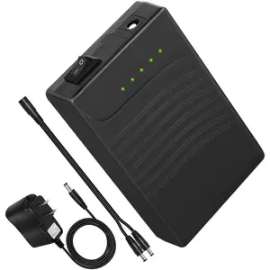 12V Power , Rechargeable 12V 3000mAh DC Output Lithium ion  Pack with Charger for LED Strip/Light/Panel/Amplifier and CCTV Camera, Compatible with Spectra Pump/Telescope