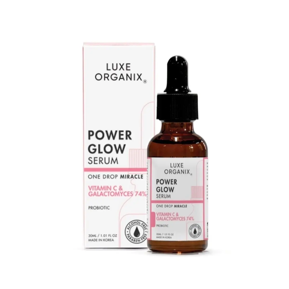 Luxe Organix Power Glow Vita Glow C Serum, 30ml anti-aging hydrating turmeric wash