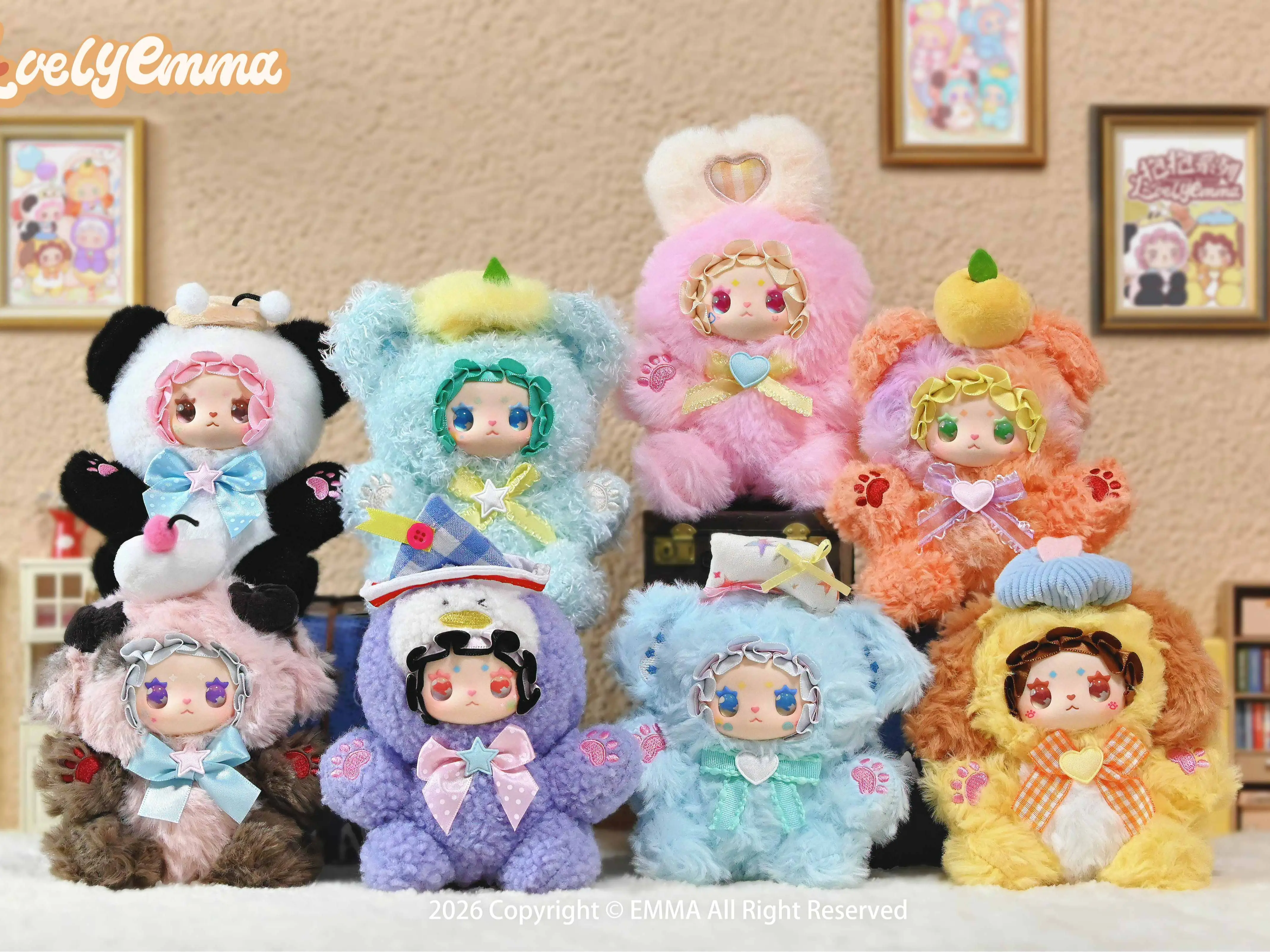 Emma Hugging Plush Blind Box | 6+2 Hidden | Collectibles Sealed Blind Box