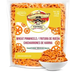 Duritos (Duros) Pinwheels Wheat Snacks 1LB - Mexican Wheat Wheel Pasta - Chicharrones De Harina - by Turinos