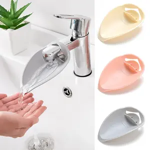 Toddler Faucet Extender, Soft Silicone Splash-Proof Sink Extender, Slow Water Flow, Safe Non-Scratch Design, Kids' Hand Washing & Tooth Brushing