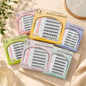 Live-BODYHEAT No-Glue Lash Clusters - Self-Adhesive Heat Activated Lashes, Strong Hold, Lightweight & Reusable