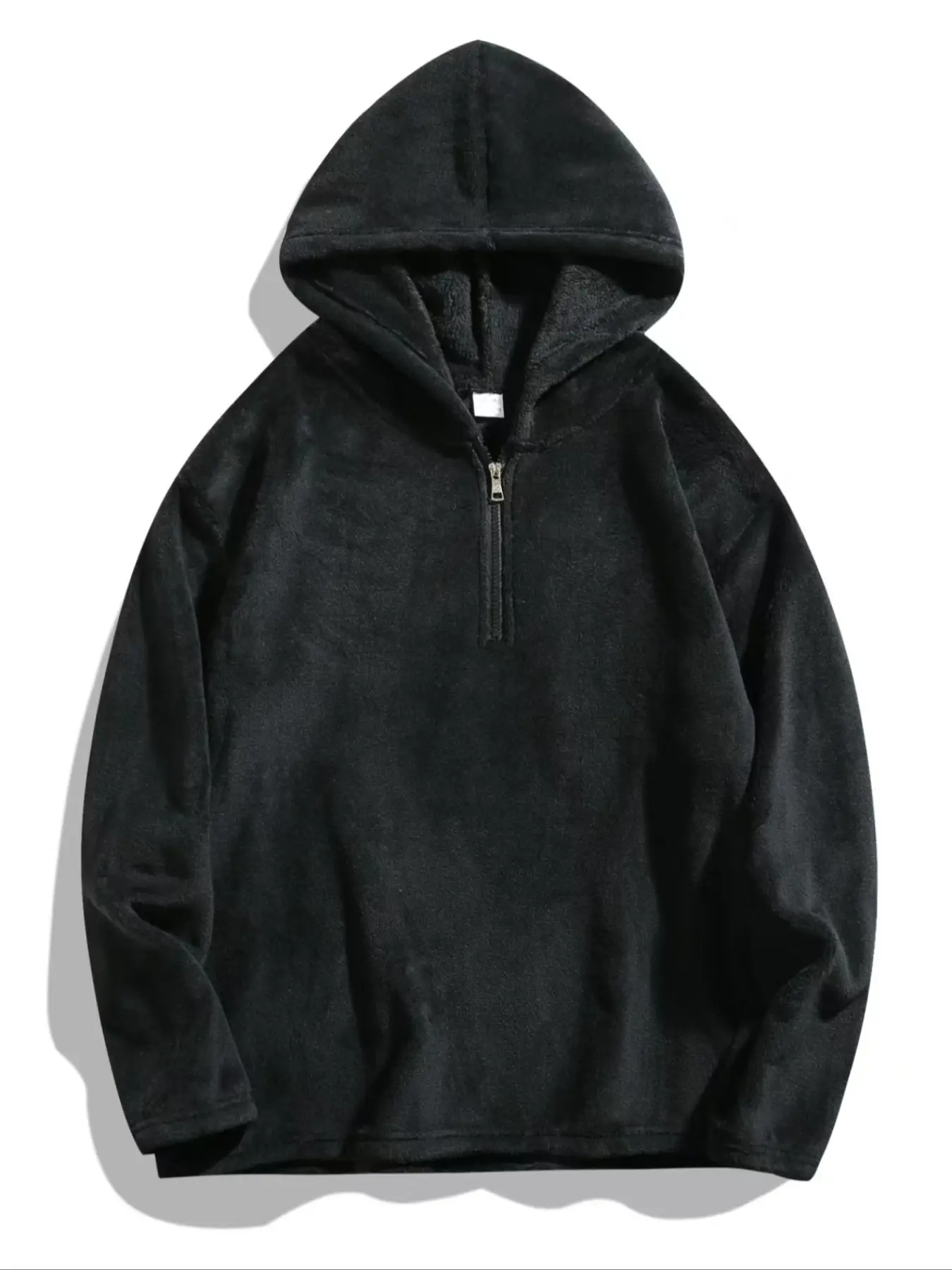 New fall outfits  hoodie    men's warm half-zipper pullover hoodie, windproof, warm and rainproof. A casual, comfortable and warm hoodie suitable for autumn and winter   ， fall clothes  hoodie ，Lovers hoodie ，Plush hooded sweater