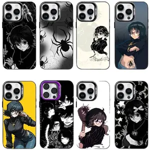 S-Shizuku M-Murasaki Anime Phone Cases For iPhone 17 Promax Pro Air 16 Plus 15 14 13 12 11 Black Purple Matte Shockproof Cover Gift For Birthday Christmas Halloween