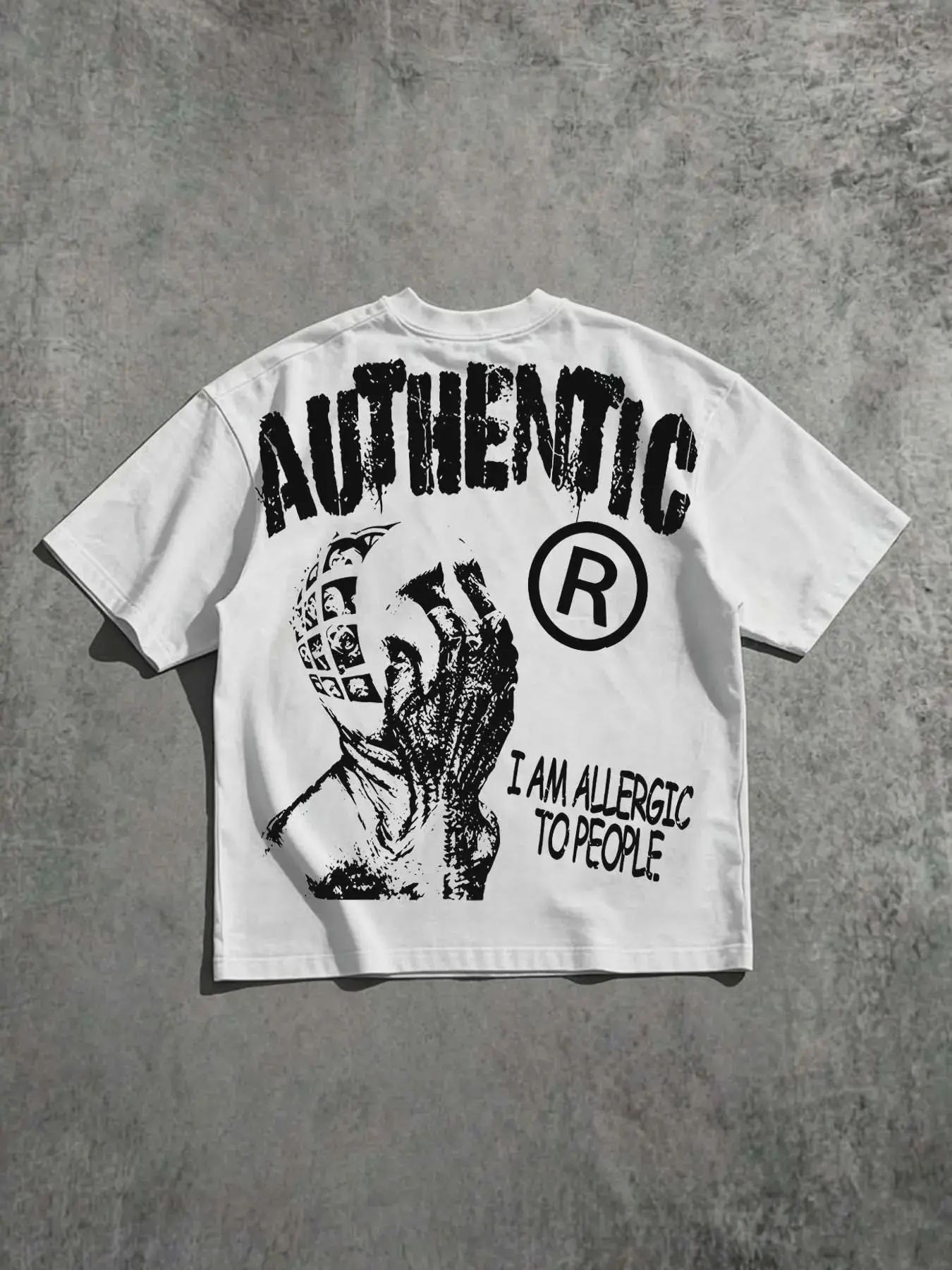 Men's American High Street Authentic Portrait Graphic Tee - Short-Sleeve Loose Tshirt, Retro Streetwear Aesthetic Top, Fashionable Comfortable Casual Fabric for Outdoor Wear Menswear Crewneck Tropical