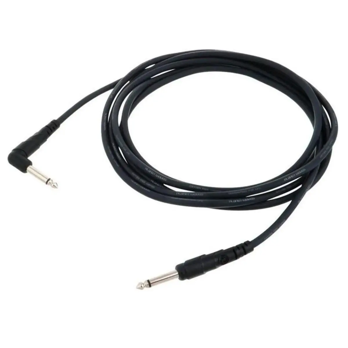 D'Addario Classic Series 10ft 1/4"-TS Male Right Angle Instrument Cable, Copper Wire Audio Cable for Musical Instruments
