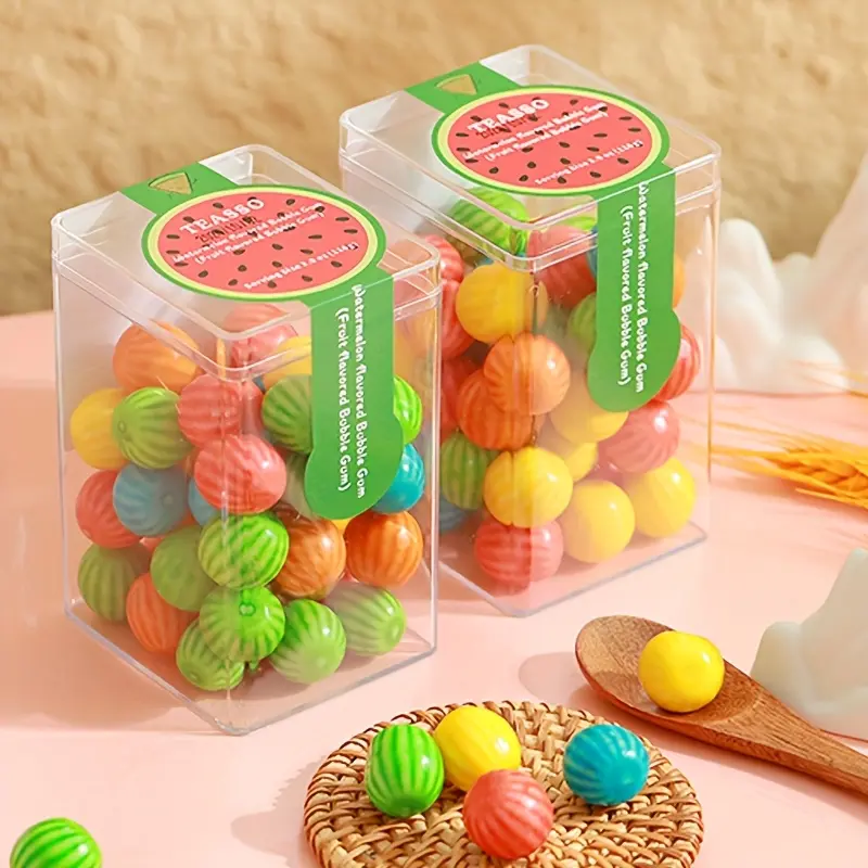 Watermelon Flavored Bubble Gum (Fruit Flavored Bubble Gum),, Soft And Sweet In The Mouth, Sweet But Not Greasy, Independent packaging,  preferred gift for gifting, Father's Day gift, Valentine's Day gift snack