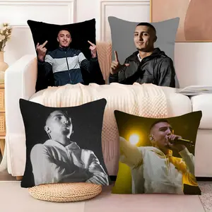 M-Morad MDLR Morad Pillow Case Soft short plush cushion cover with festive Christmas print breathable fabric and an invisible zipper adds warm cozy holiday vibes perfect for winter home décor