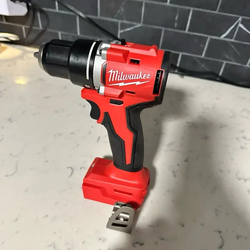 Milwaukee Compact Drill Driver - Red and Black, Portable, Ideal for DIY Projects
