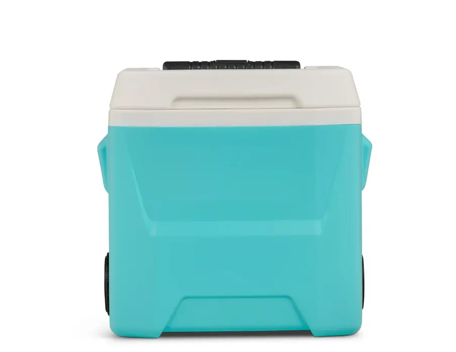 16 QT Laguna Hard Sided Ice Chest Cooler with Wheels, Aqua Blue
