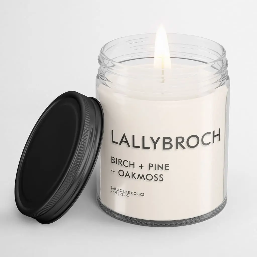 LALLYBROCH Literary Inspired Candle for Book Lovers'