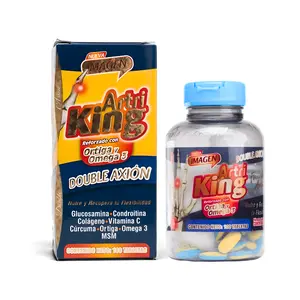 Artriking Reforzado con Ortiga y Omega 3 - 100caps DOUBLE AXION | Glucosamina Condroitina Colageno Vitamina C Cúrcuma Ortiga Omega 3 MSM