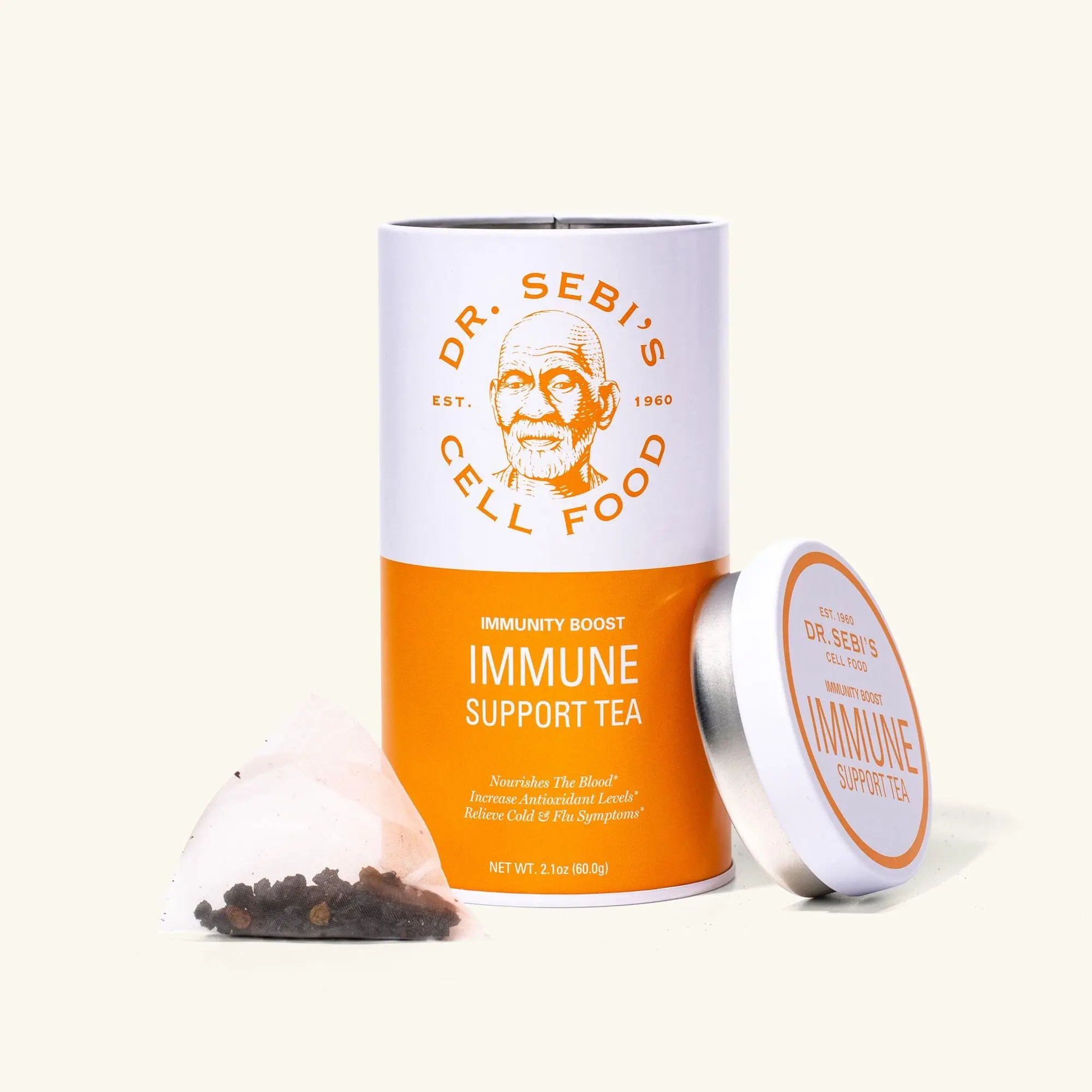 Immune Support Tea by Dr. Sebi - Elderberry Alkaline Natural Herbal Tea for Immune Health tea  bag Beverage Cold