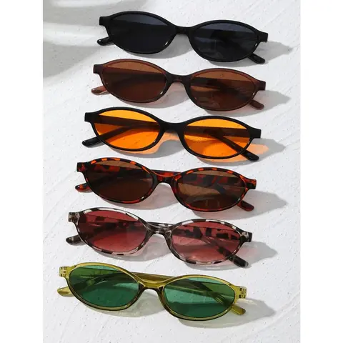 Women's Vintage Sports Fashion Sunglasses - 3/6 Pairs Alloy Full Rim PC (Plastic) UV400 Shield Lenses, Animal Print Leopard Eyewear for Driving, Beach