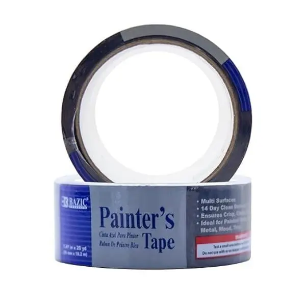 Bazic 9032 1.41 x 720 in. Blue Crepe Paper Painters Tape