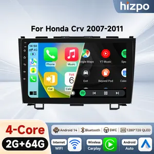 Replacement Car Screen Audio Wireless Android auto with WiFi for Honda CRV CR-V 2007 - 2011 GPS Touch Screen Car Stereo 2026 Upgraded Carplay