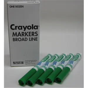 Crayola  Blue Cone Tip Washable Markers- 1 Dozen