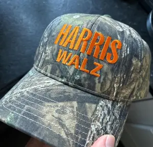 Harris Walz hat embroidered Camo Hat Kamala Tim Walz 2024 Election campaign Hats