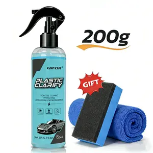 QIFOR Plastic, Trim & Tire Dressing – Restores Faded Plastics, Revives Rubber & Vinyl. User-Friendly Plastic Restorer Auto Detailing Supplies