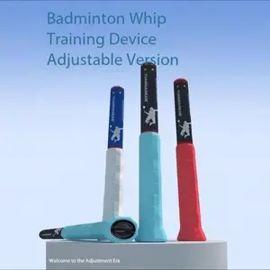 Adjustable Weight Badminton Trainer Racket for Beginners Sports Rackets - Sound Feedback, Fixed Foundation, Portable Lightweight Skill-Building Tool