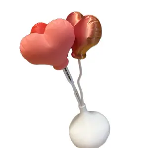 Floating heart balloon decor