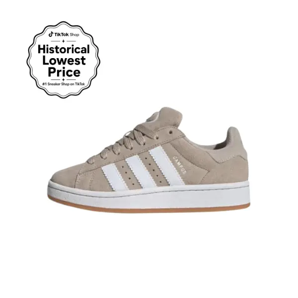 Adidas Campus 00s J Kids' Sports Footwear - Wonder Beige Gum Sneaker, Casual School & Walking Shoes for Active Youth, Sports Shoes