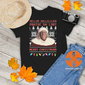 Madea Hellur Hallelujer Praise Da Lort Merry Christmas Vintage T-Shirt, Christmas Shirt, Madea Shirt, Gift Tee For You And Your Friends