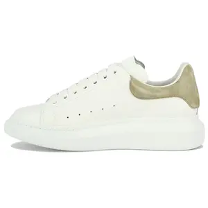 Alexander McQueen Larry Leather and Suede Low-Top Casual Sneakers for Men in Beige Trending Shoes, House White Official Shoes to Get / Maison Mihara Verifiable, with credentials and supporting global authentication