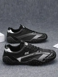 Men's Retro Aggressive Shoes, Breathable Mesh Design, Anti-Slip Durable Outdoor Commute, Versatile Casual Sports Shoes