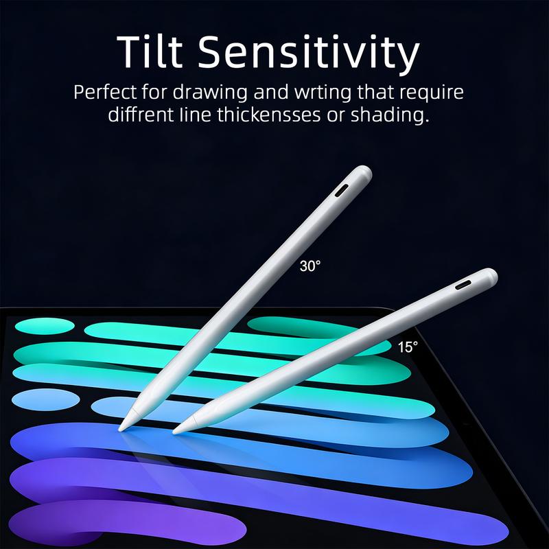 2026 gift Stylus Pen for iPad, 13 mins Fast Charge Stylus with Palm Rejection, Tilt Sensitivity, Compatible with 2018- 2025 iPad Air 3/4/5/6, iPad Mini 5/6, iPad 6/7/8/9/10, iPad Pro 11"/12.9"/M4 Tablet Magnetic Portable Tech TikTokShopJumpstartSale