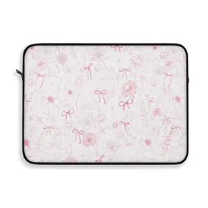 Pink Bows Laptop Sleeve, Coquette Lap top Cover, preppy macbook cases, Supplies School college accessories best friend gifts for her