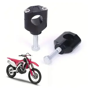 1 1/8" 28mm CNC HandleBar Bar Risers Clamp Mount Adapter for Honda CR125R CR250R CRF250R CRF450R CRF450RX CRF250X CRF450X KX125 KX250 KX250F KX450F RMZ250