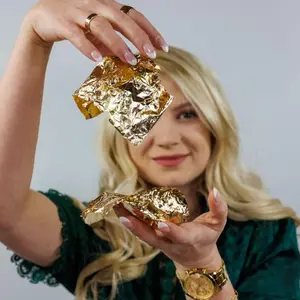 Redesign With Prima Kacha Gold Leaf - 5.5"x5.5" x 25 sheets 655350660840