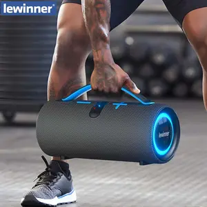 Lewinner Portable Wireless Speaker, Outdoor Waterproof Subwoofer Audio Button, Smartphone Bluetooth Connection, Rechargeable 20 hours playtime Charging