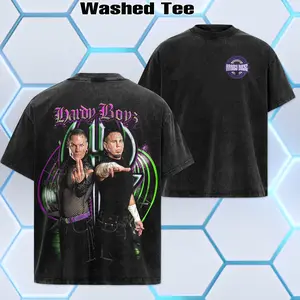 WWE 2026 - Retro Vintage Limited Edition The Hardy Boyz - Jeff Hardy | WWE Washed Tee - Unisex Tshirt - Hoodie Clothes Cotton Menswear Unisex Top Soft Apparel Streetwear Summer Outfits Gift For Him Her, WWE Merch
