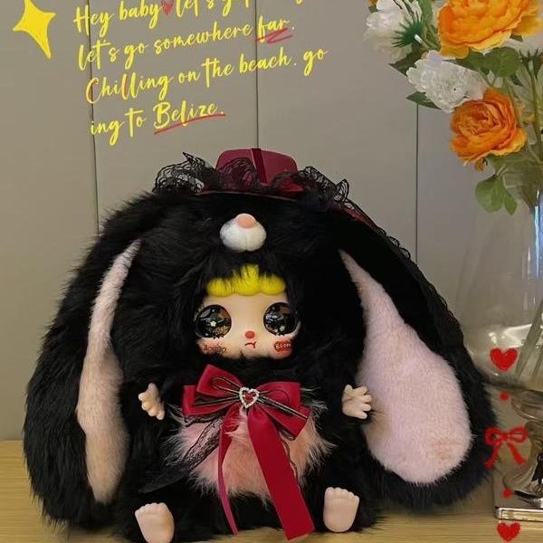 600% KEBIDOU Nai Fu Bunny Sauce 600% Series Plush Blind Box-Cute Collectible Doll, Mystery Surprise Toy Gift