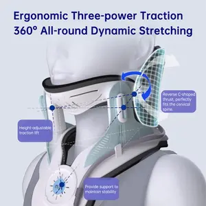 Medical Inflatable Cervical Traction Neck Brace, Home Cervical Spine Stretcher Corrector