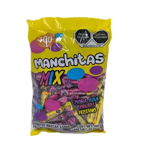 Manchitas Blueberry Fruit And Banana Flavored Chewing Gum 200g & 440g Mix Pack