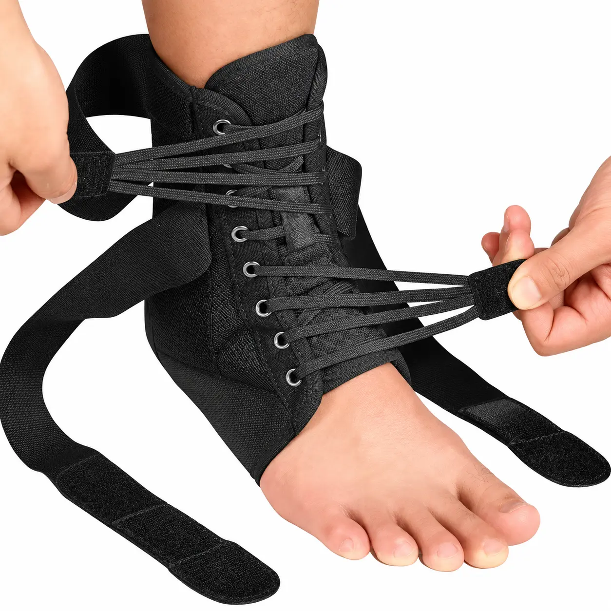 Ankle Brace for Women & Men, Ankle Compression Sleeve Support Copper Infused Ankle Brace for Sprained Ankle, Plantar Fasciitis Sports, Achilles Tendonitis Pain Relief