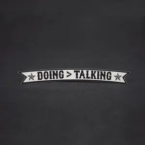 Sticker - Doing > Talking (Large)