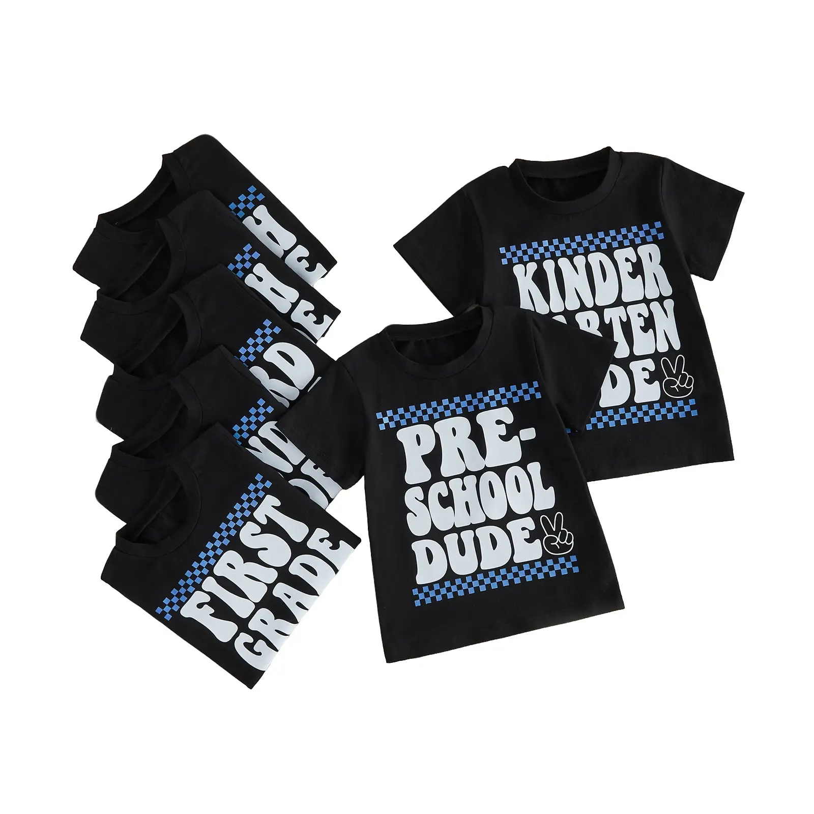 Toddler Boys' Basic Crew Neck Short-Sleeve Elastane T-Shirt, Characters Print Summer Back to School Casual Daily Tops, 4-11 Years
