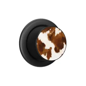 Milk & Mahogany | Cow Print MagSafe Phone Grip