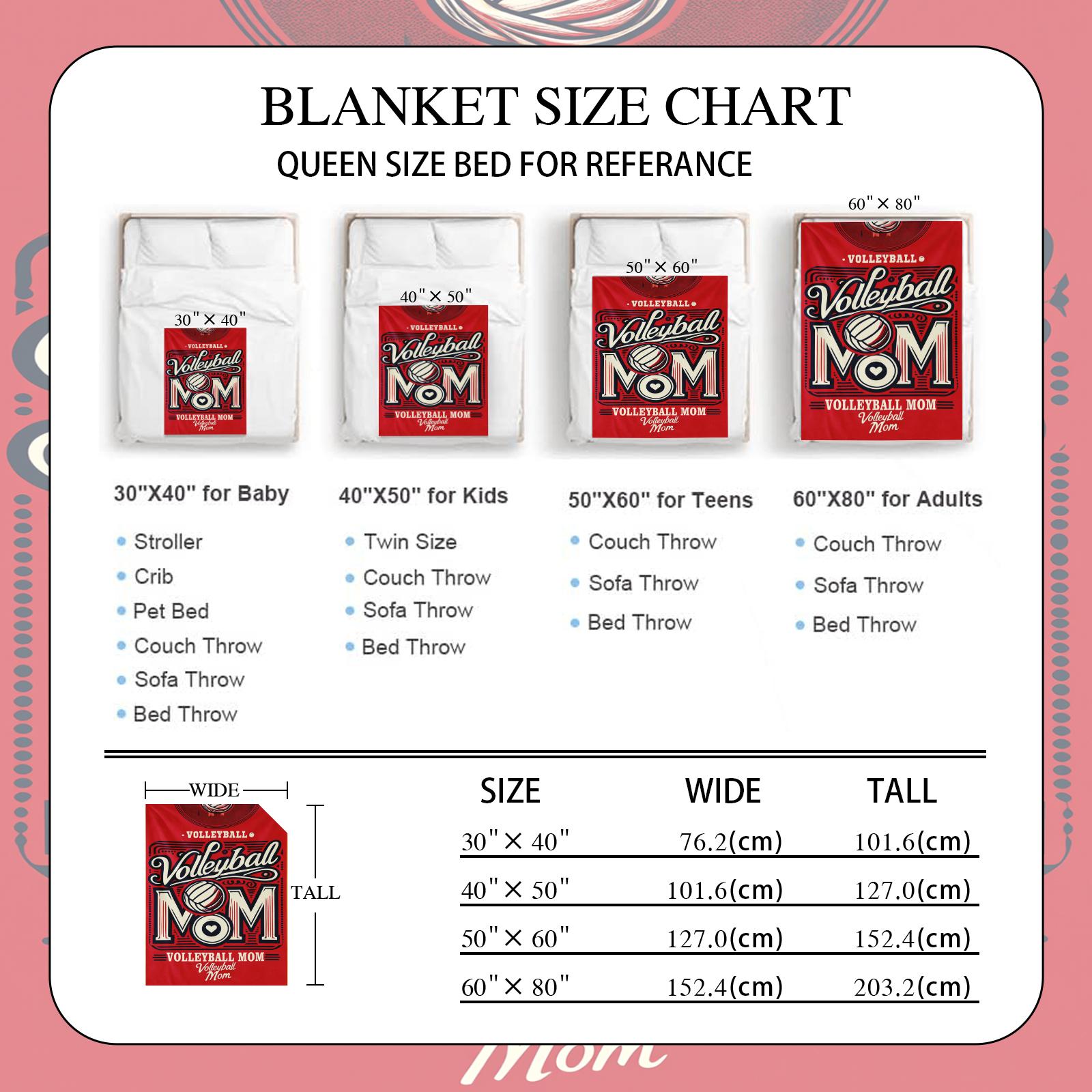 Volleyball Mom Soft Flannel Throw Blanket Ultra Plush Lightweight & Breathable for Car Sofa Bed Travel Camping All Seasons Gift mother meaningful heartfelt comfort day